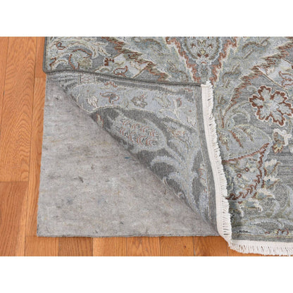 Oushak And Peshawar Wool Hand Knotted Rug Grey No Border 9.0X12.2 -O087073