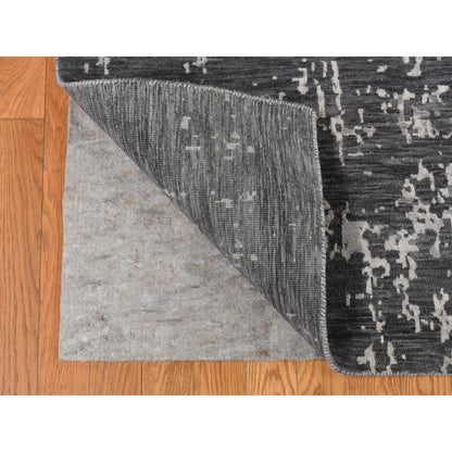 Heriz Wool & Silk Hand Knotted Rug Grey No Border 9.2X12.0 -O087131