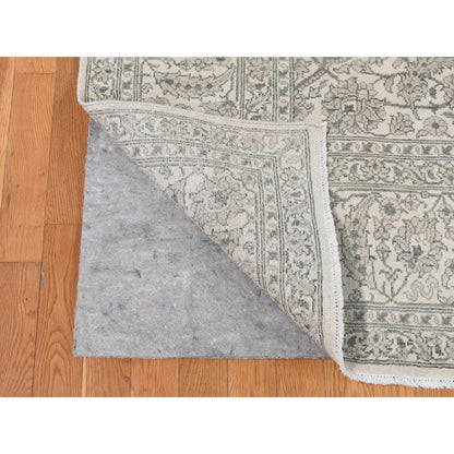 Silk Silk Hand Knotted Rug Ivory No Border 8.10X12.0 -O087155