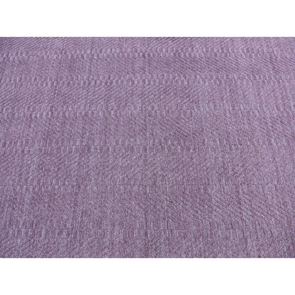 Modern and Contemporary Wool Hand Loomed Rug Purple No Border 5.1X7.1 -O087160