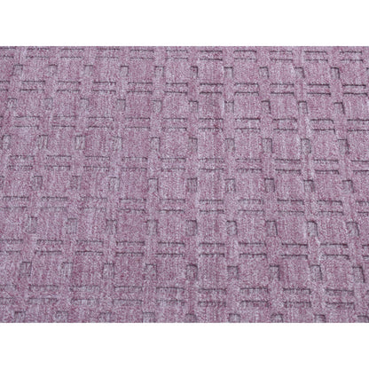 Modern and Contemporary Wool Hand Loomed Rug Purple No Border 5.0X7.0 -O087175
