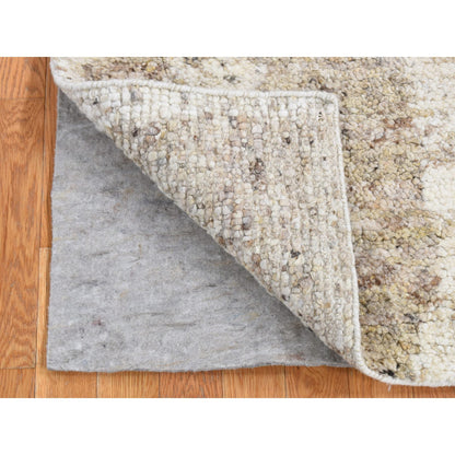 Modern and Contemporary Wool Hand Knotted Rug Brown No Border 3.0X3.0 -O087190