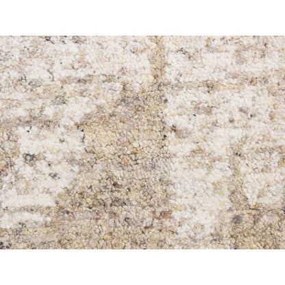 Modern and Contemporary Wool Hand Knotted Rug Brown No Border 3.0X3.0 -O087190