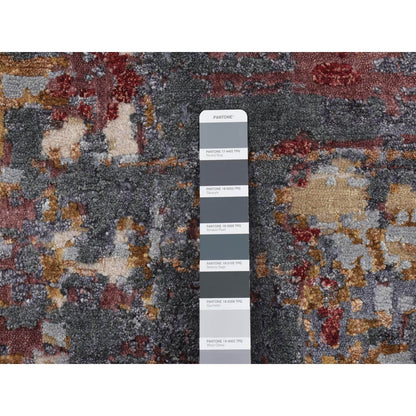 Wool and Silk Wool & Silk Hand Knotted Rug Red No Border 2.7X8.1 -O087211