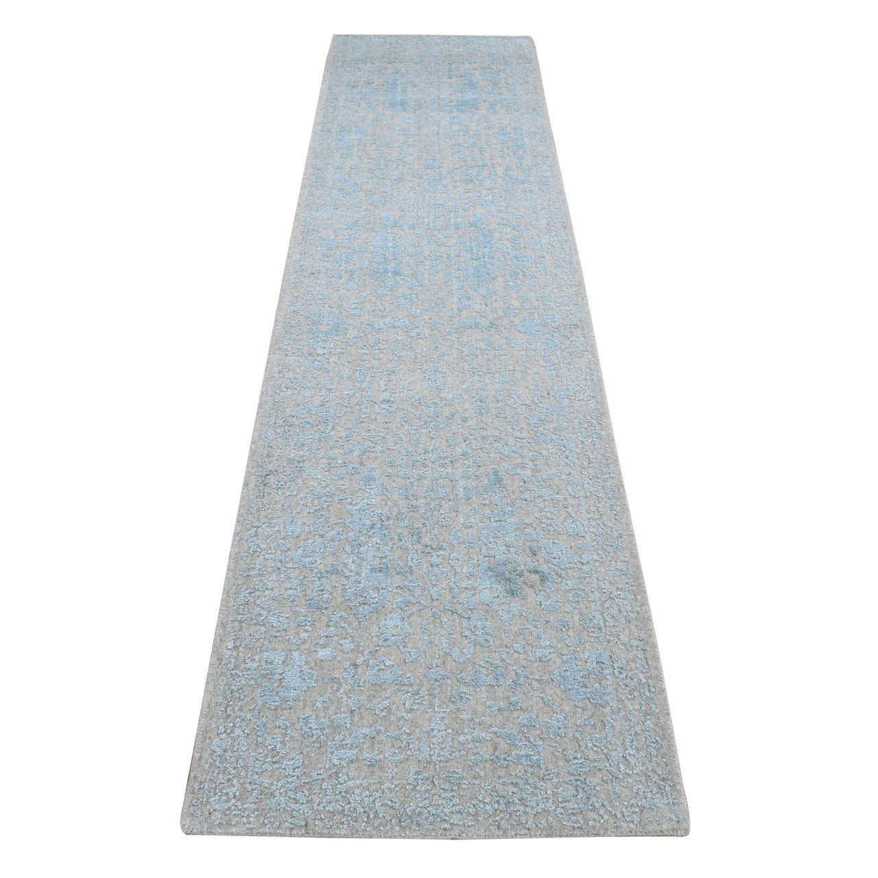 Ivory 2'5" x 10'1" and & Art Handloom Wool/Silk Rug - Sku: O087260