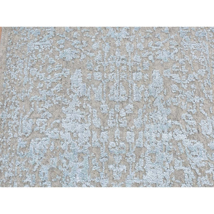 Wool and Silk Wool & Art Silk Hand Loomed Rug Beige No Border 2.5X10.1 -O087260