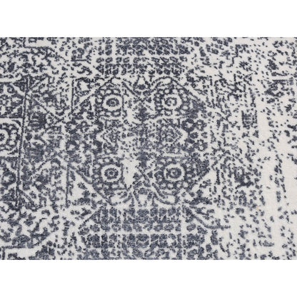 Mamluk Wool & Art Silk Hand Loomed Rug Black No Border 2.5X5.10 -O087341