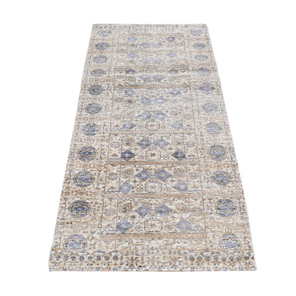 Mamluk Wool & Silk Hand Knotted Rug Brown Brown 2.7X6.1 -O087349