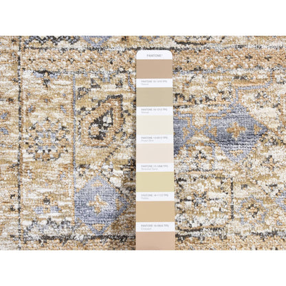 Mamluk Wool & Silk Hand Knotted Rug Brown Brown 2.7X6.1 -O087349