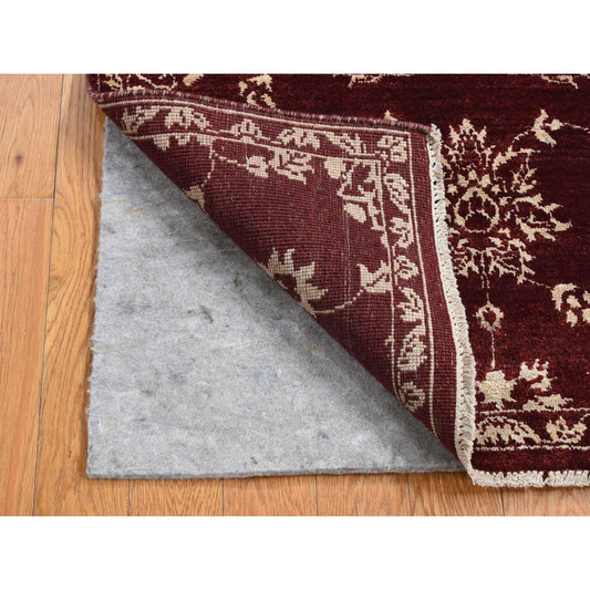 Transitional Wool Hand Knotted Rug Red Red 2.8X6.0 -O087354