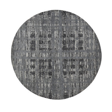 Modern and Contemporary Wool Hand Knotted Rug Grey No Border 8.1X8.1 -O087357