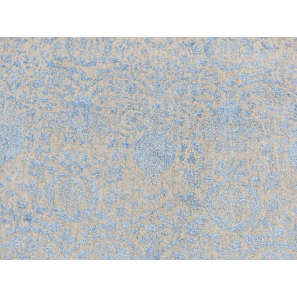 Wool and Silk Wool & Silk Hand Loomed Rug Grey No Border 7.9X7.9 -O087360