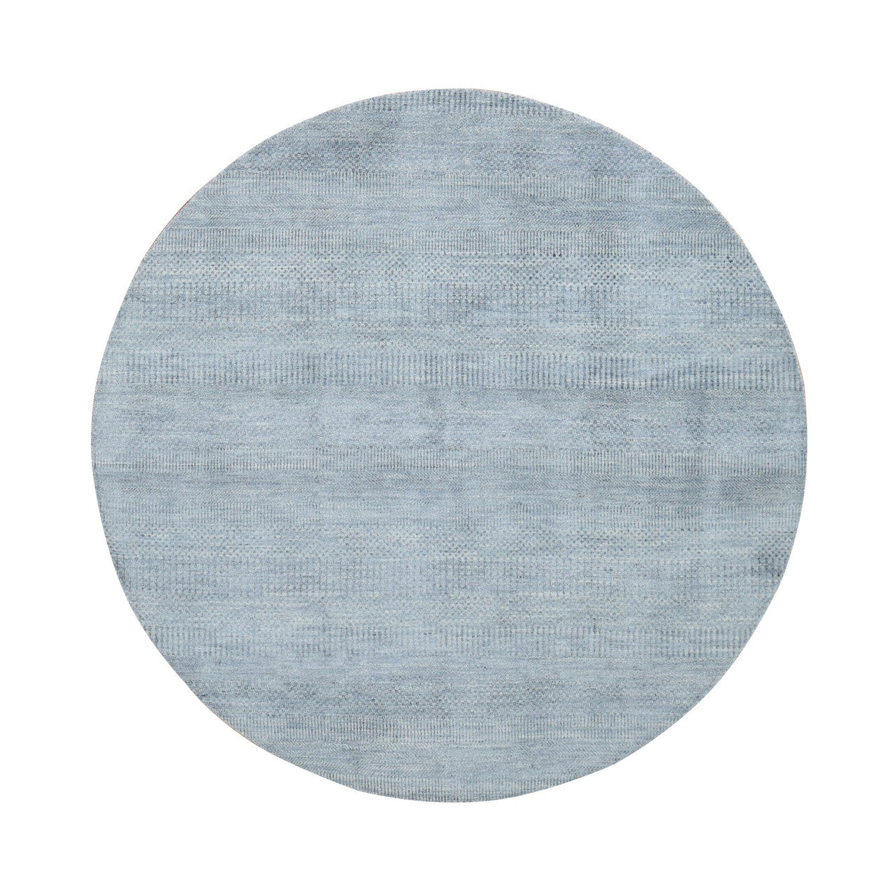 Gray 5'10" x 5'10" Modern and Contemporary Hand knotted Wool/Silk Rug - Sku: O087371