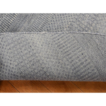 Modern and Contemporary Wool & Silk Hand Knotted Rug Grey No Border 5.10X5.10 -O087371