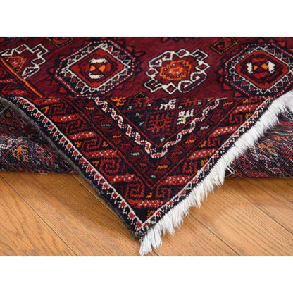 Persian Wool Hand Knotted Rug Red Red 3.4X5.10 -O087377