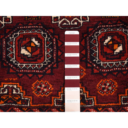 Persian Wool Hand Knotted Rug Red Red 3.4X5.10 -O087377