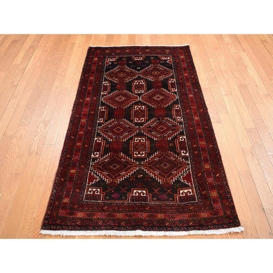 Persian Wool Hand Knotted Rug Brown Brown 3.7X6.5 -O087392