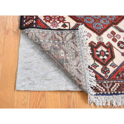 Persian Wool Hand Knotted Rug Red Black 3.8X5.0 -O087393