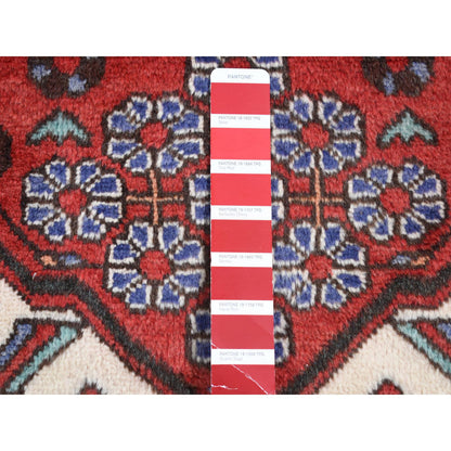 Persian Wool Hand Knotted Rug Red Black 3.8X5.0 -O087393