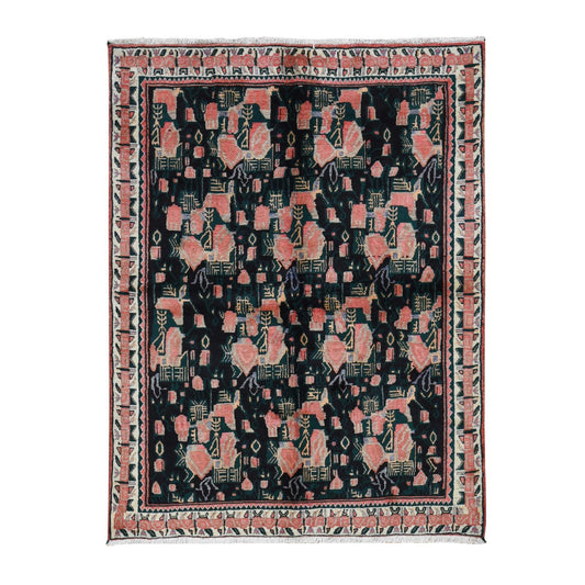 Persian Wool Hand Knotted Rug Red Red 4.9X6.6 -O087397