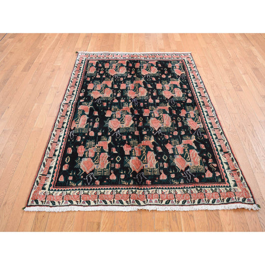 Persian Wool Hand Knotted Rug Red Red 4.9X6.6 -O087397