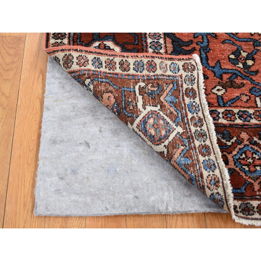 Heriz Wool Hand Knotted Rug Red Red 4.9X6.1 -O087406