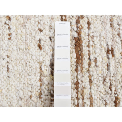 Modern and Contemporary Wool Hand Knotted Rug Ivory No Border 1.8X1.8 -O087408