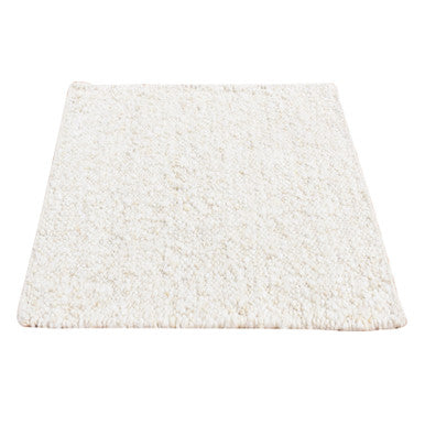 Modern and Contemporary Wool Hand Knotted Rug Ivory No Border 1.10X1.10 -O087410