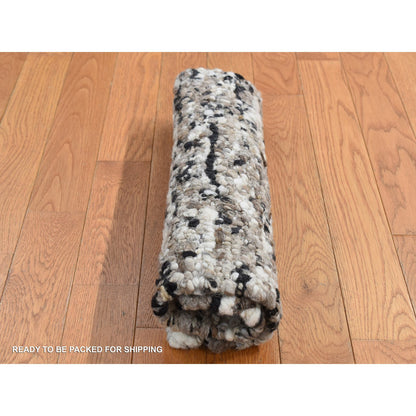 Modern and Contemporary Wool Hand Knotted Rug Ivory No Border 1.9X1.9 -O087411