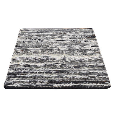 Modern and Contemporary Wool Hand Loomed Rug Ivory No Border 2.0X2.0 -O087412