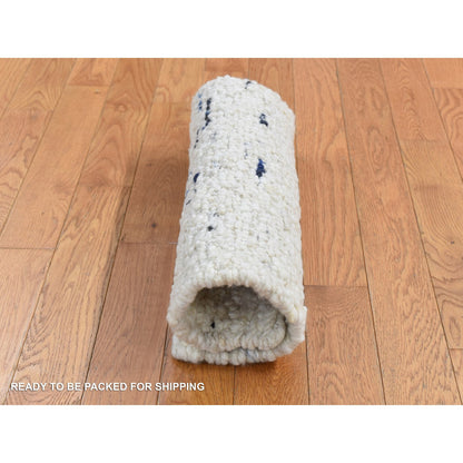 Modern and Contemporary Wool Hand Knotted Rug Ivory No Border 1.9X1.9 -O087413
