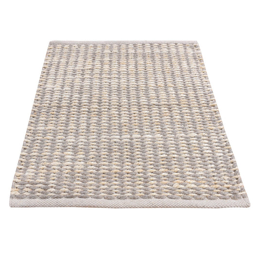 Modern and Contemporary Wool Hand Loomed Rug Grey Light Taupe 2.0X2.3 -O087417