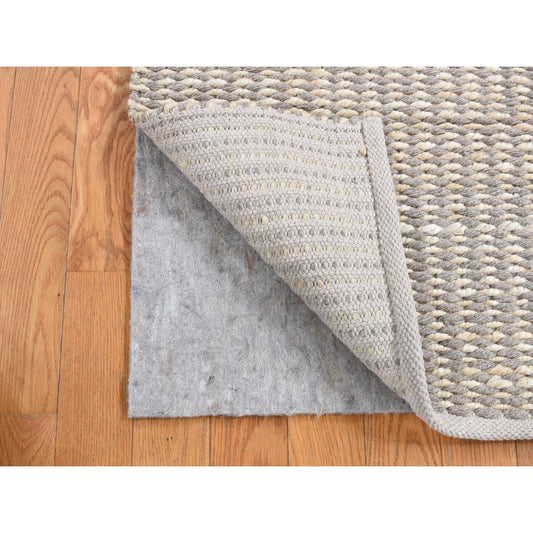 Modern and Contemporary Wool Hand Loomed Rug Grey Light Taupe 2.0X2.3 -O087417