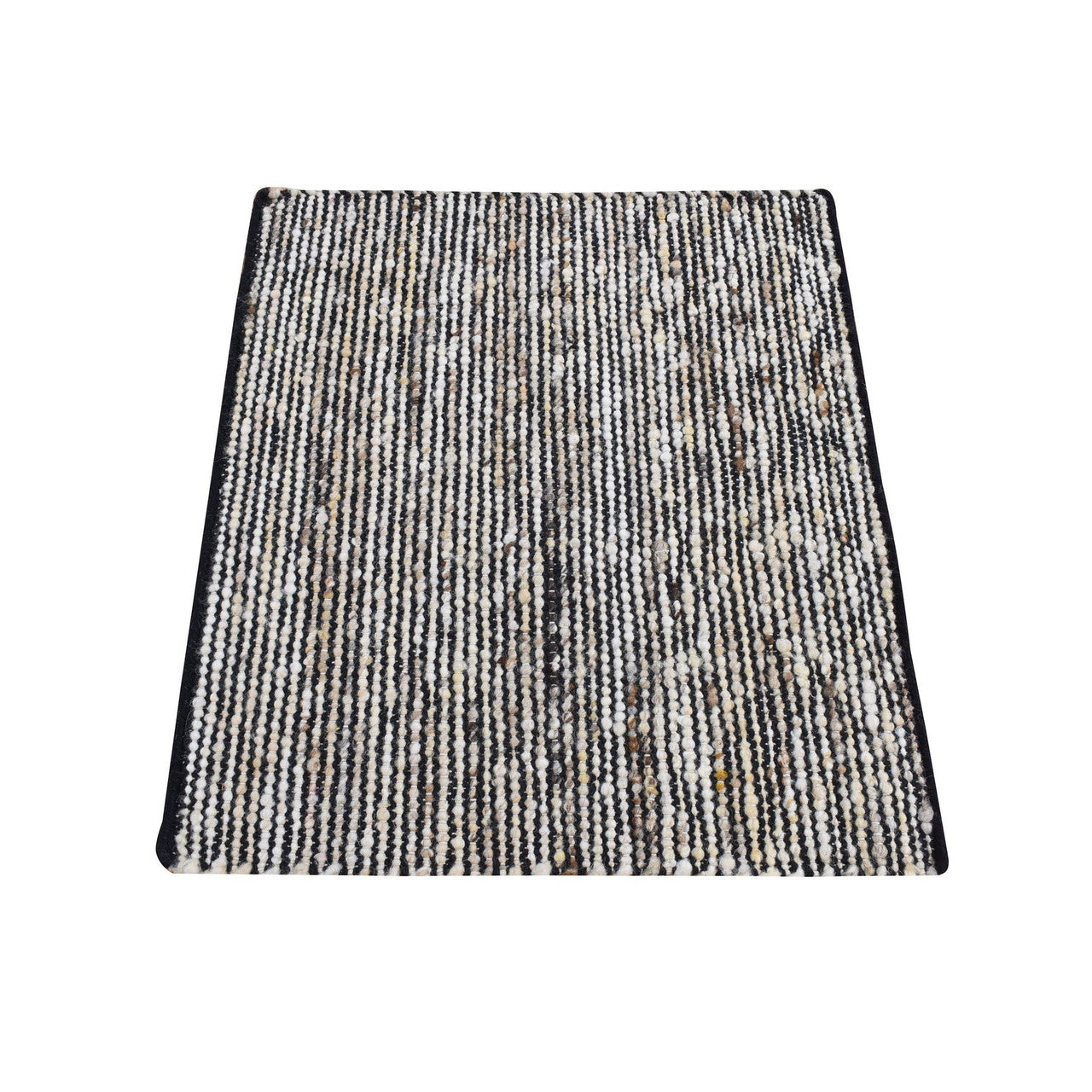 Ivory 1'10" x 2'1" Modern and Contemporary Handloom Wool Rug - Sku: O087420