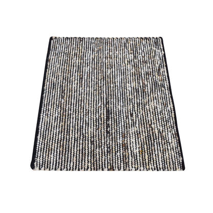 Modern and Contemporary Wool Hand Loomed Rug Ivory No Border 1.10X2.1 -O087420