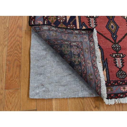 Persian Wool Hand Knotted Rug Red Blue 3.5X5.0 -O087432