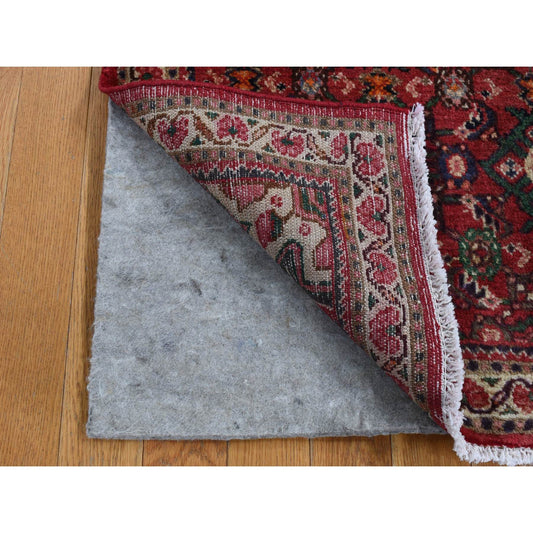 Persian Wool Hand Knotted Rug Red Green 3.4X5.6 -O087433