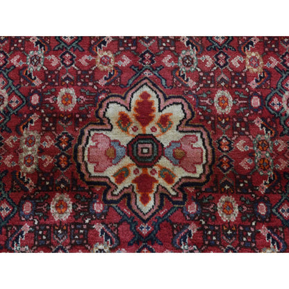 Persian Wool Hand Knotted Rug Red Green 3.4X5.6 -O087433
