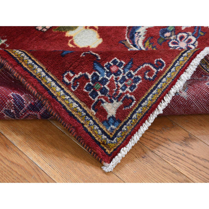 Persian Wool Hand Knotted Rug Red No Border 3.0X4.9 -O087435