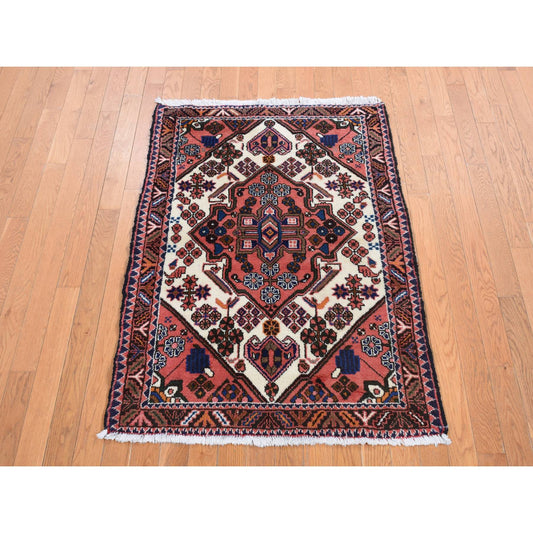 Persian Wool Hand Knotted Rug Red No Border 3.4X4.9 -O087441