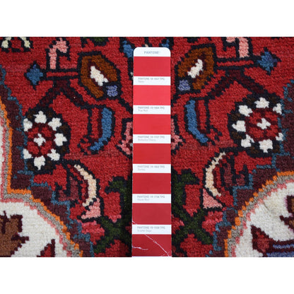 Persian Wool Hand Knotted Rug Red Blue 3.7X5.3 -O087444