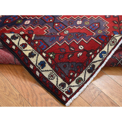 Persian Wool Hand Knotted Rug Red Ivory 3.5X5.0 -O087447