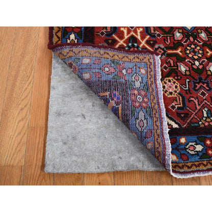 Persian Wool Hand Knotted Rug Red Blue 3.4X4.10 -O087451
