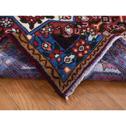 Persian Wool Hand Knotted Rug Red Blue 3.4X4.10 -O087451