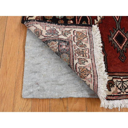 Persian Wool Hand Knotted Rug Red Ivory 3.6X4.8 -O087454