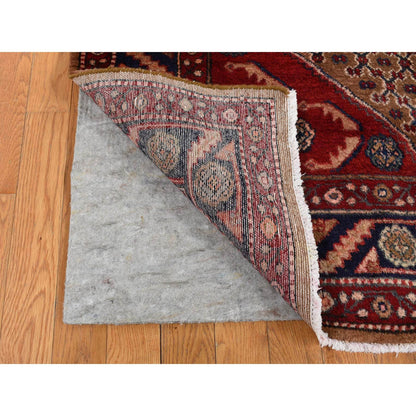 Persian Wool Hand Knotted Rug Brown Blue 5.0X9.6 -O087456