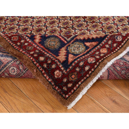Persian Wool Hand Knotted Rug Brown Blue 5.0X9.6 -O087456
