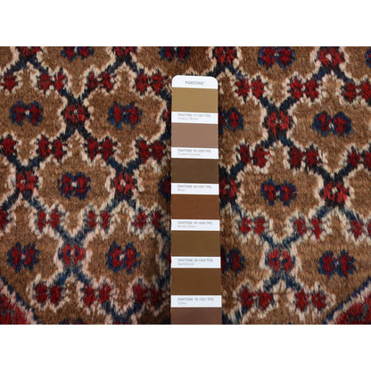 Persian Wool Hand Knotted Rug Brown Blue 5.0X9.6 -O087456
