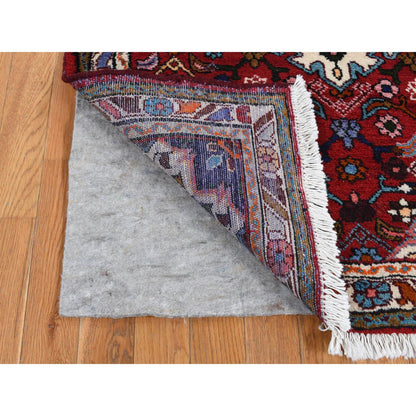 Persian Wool Hand Knotted Rug Red Ivory 3.7X4.8 -O087457