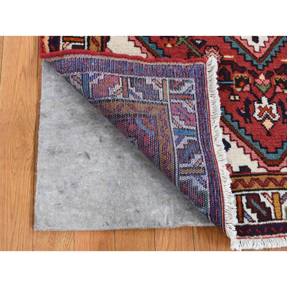 Persian Wool Hand Knotted Rug Red Ivory 3.5X5.1 -O087468